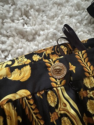 スカート VERSACE Midi skirt New Versace BAROCCO PLEATED MIDI SKIRT Women's Size 44