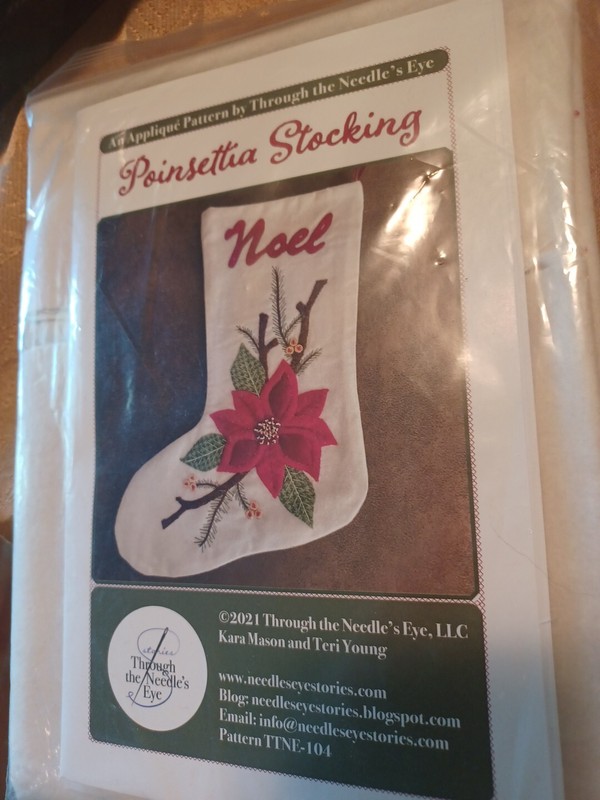 Through The Needle's Eye Applique Stocking & Mitten Gift Card Holders