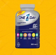 One A Day Men's 50+ Multivitamin Multimineral Supplement 300 Tablets