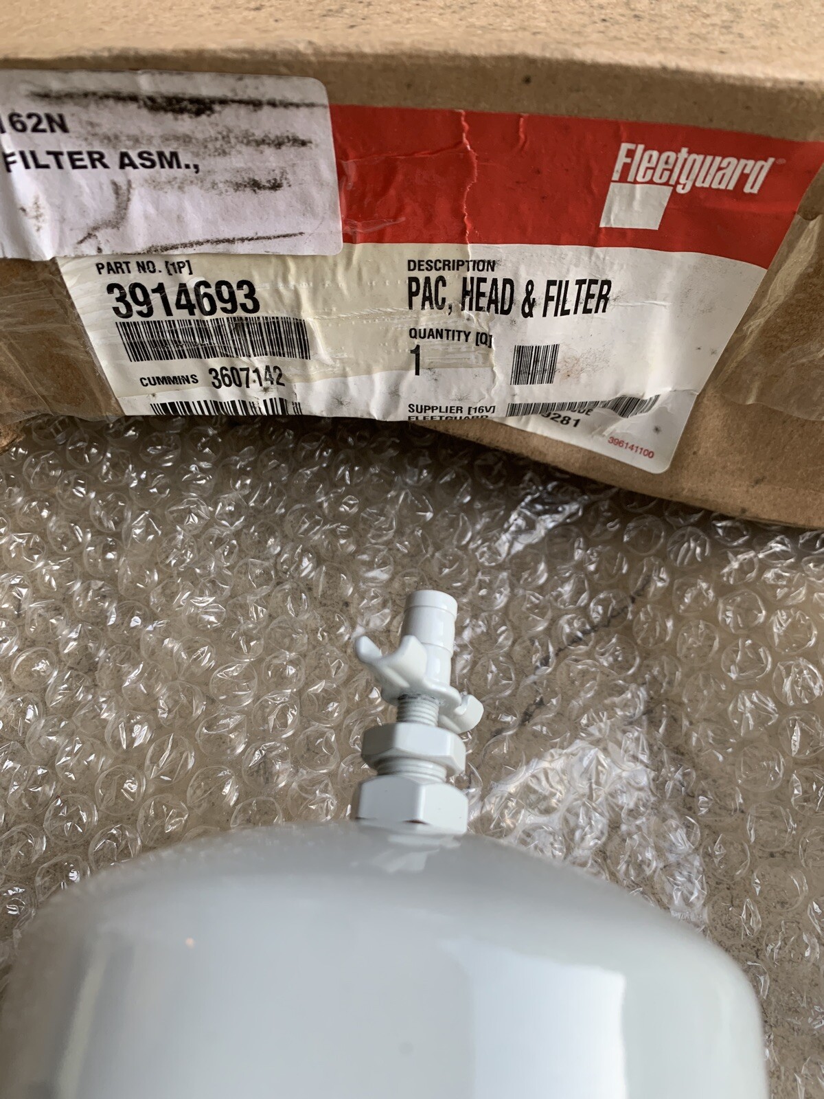 FLEETGUARD GENUINE PARTS PAC, HEAD & FILTER FLeetfuard 3914693 