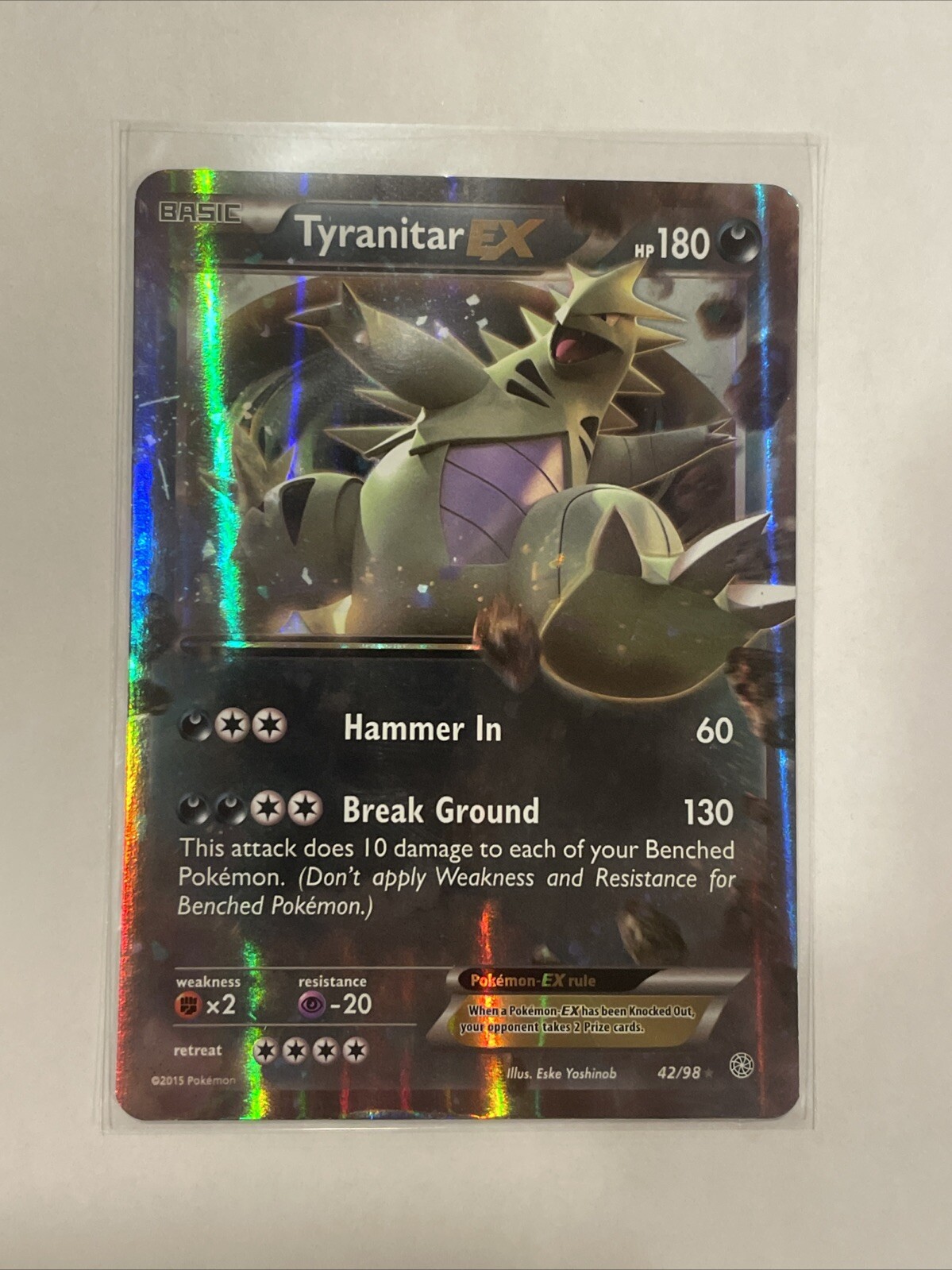 Pokemon Card - Tyranitar EX XY Ancient Origins 42/98 Ultra Rare