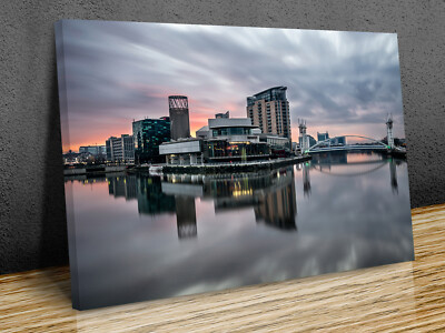 Alford Quays an einem ruhigen Morgen Leinwanddruck Kunst Wand gerahmt oder nur gedruckt  