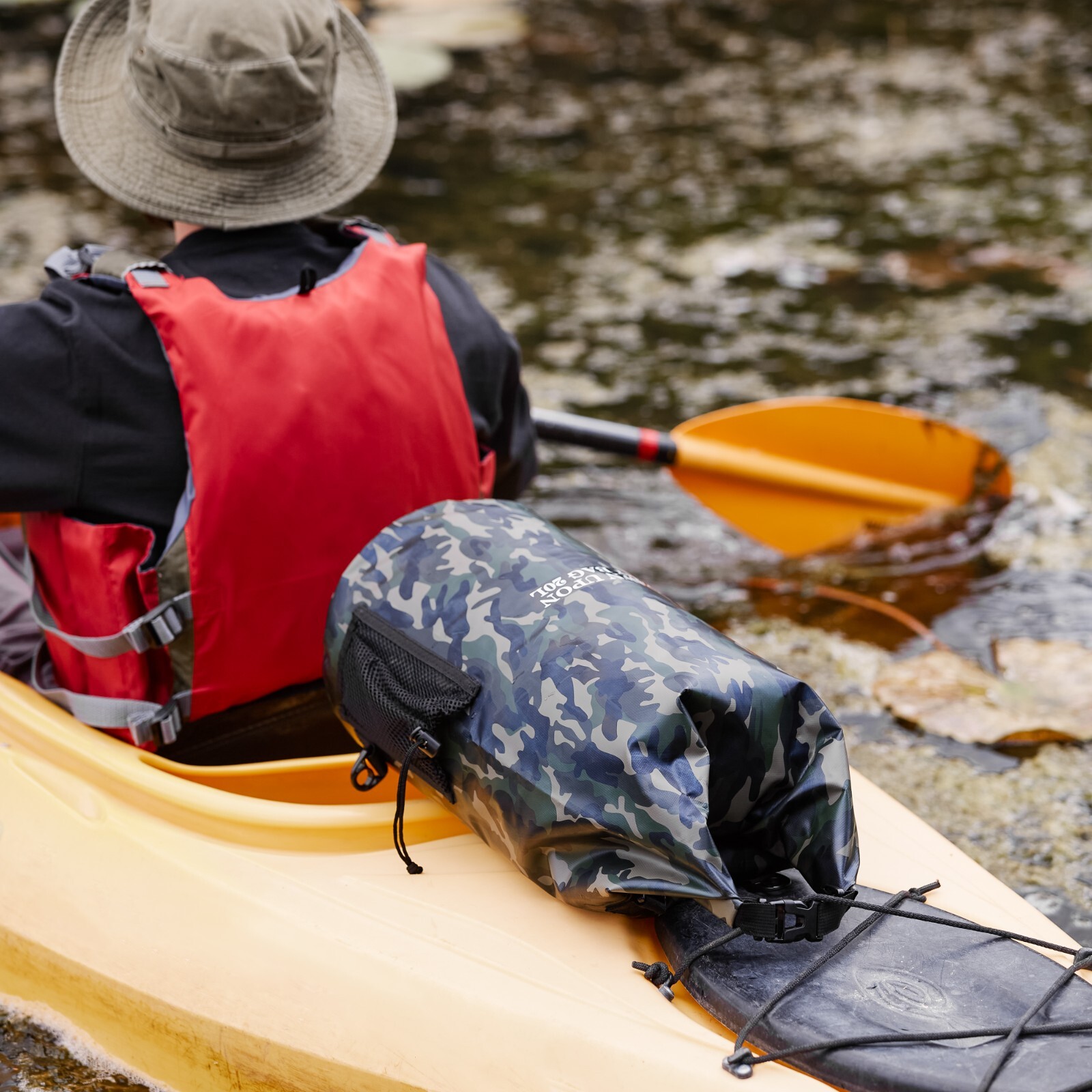 DAWN UPON Floating Dry Backpack &ndash; 20L Capacity &ndash; 2 Padded Straps &ndash; Waterproof