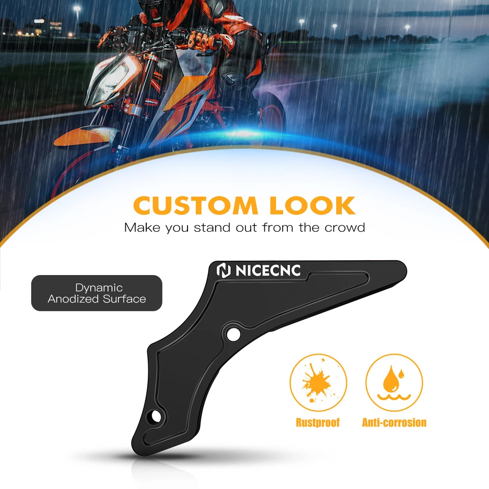 Protector de piñón delantero CNC para gas gas EC250 EC300 2021 2022 2023 negro Foto 4 de 4