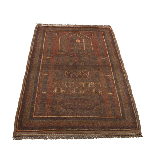 Handmade Collectible Vintage Rug Traditional Bedroom Area Rug 2'11x4'8 ft B16260 - Picture 2 of 8
