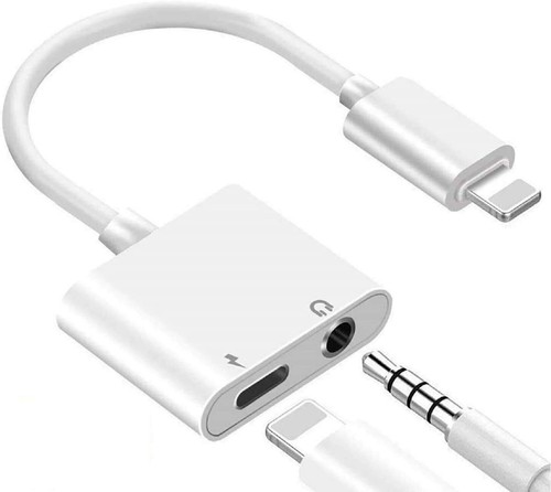 Adaptateur casque 2 en 1 prise 8 broches données pour séparateur de cordon AUX 3,5 mm, iPhone iPad - Photo 4 sur 6
