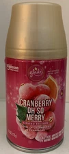 (2) Limited Edition Glade Cranberry Oh So Merry Automatic Spray Refill