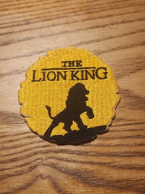The Lion King Disney Cartoon Movie Yellow Iron on Patch Circle of Life Simba