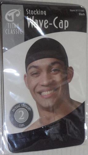 Titan Classic Stocking Wave-Caps one size fit all, 2 Count