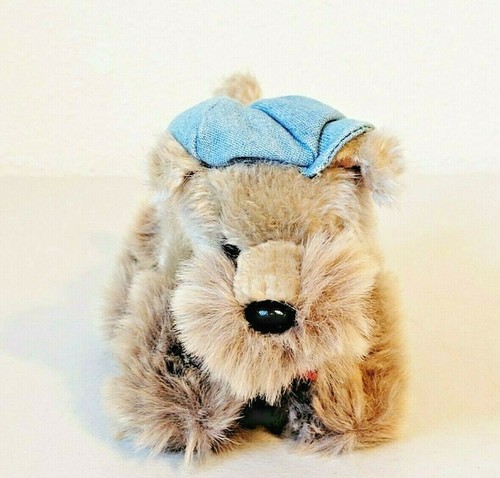 2000 Mervyn's California PAL Terrier Dog with Hat Stuffed Animal Plush 7" - Picture 2 of 7