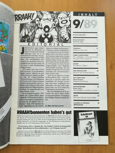 RRAAH ! Comic Fach / Nachrichtenmagazin Nr.6,7,8,9 / 1989 - Picture 10 of 10