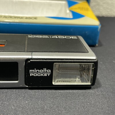 Vintage Minolta Autopak 450E Pocket Film Camera Original Box | eBay