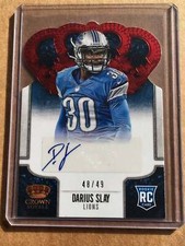 Darius Slay 2013 Crown Royale RED Rookie Auto RC /49 ~ EAGLES! Steelers!
