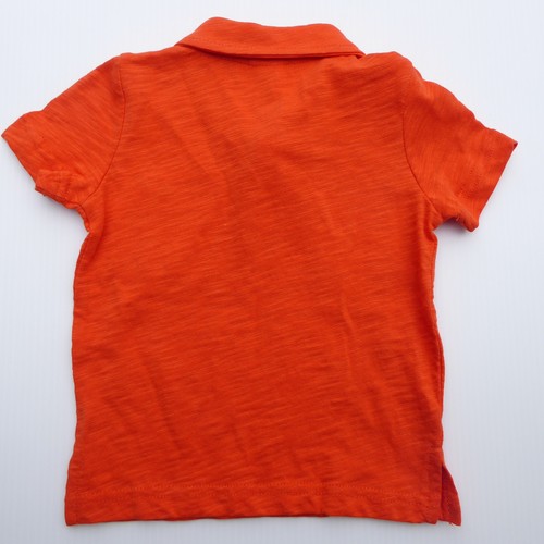 Gymboree Boys Short Sleeve Polo Shirt Orange NWT New 6 12 Months Pockets - Picture 4 of 4