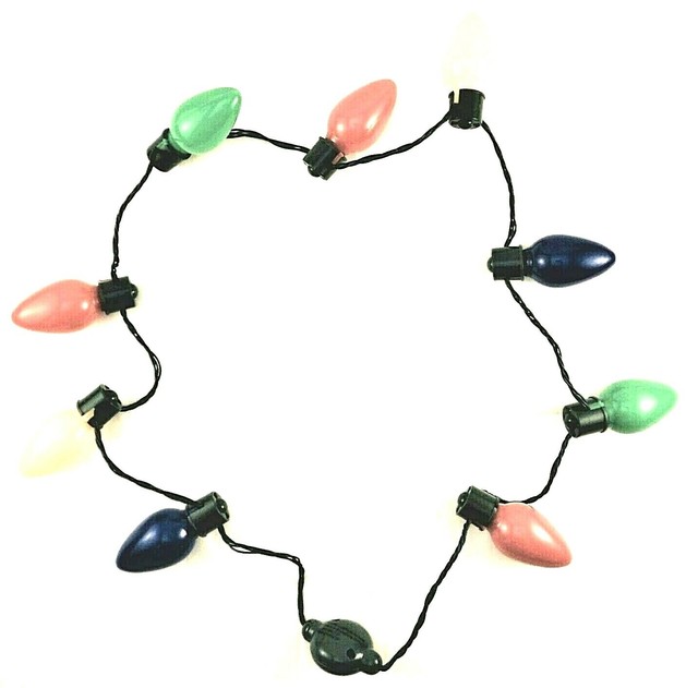 Large Christmas C7 Bulb Necklace Light 