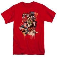 Justice League Of America "Dripping Characters" T-Shirt - Regular or Tank- to 5X