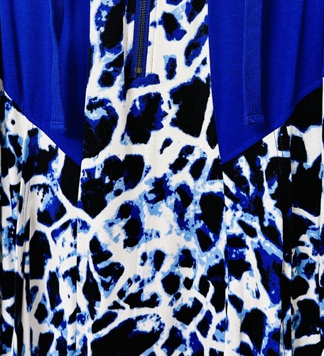 Kensie Stand Collar Mixed Media Dress - Picture 9 of 11