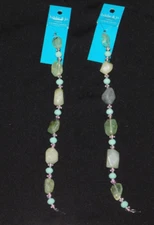 RARE! LOT  2 Hildie & Jo Stone Glass CCB Bead Strands Boho Jewelry Crafts