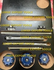 3x VALVE SEAT CUTTER CARBIDE TIPPED 34 mm 30-45-60 DEGREE