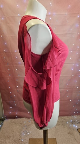 $89 1. State Women's Crew-Neck Long Sleeve Cold Shoulder Top Size Medium - 第 2/9 張圖片