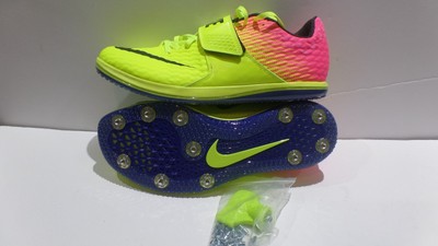 nike zoom hj شامبو كلير New Mens Nike Zoom HJ High Jump Elite Track Shoes Volt/Pink ... شامبو كلير