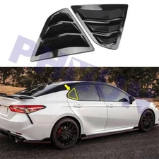 2Pcs Car Rear Side Window Quarter Louver Cover Trim For Toyota Camry 2018 - 2023