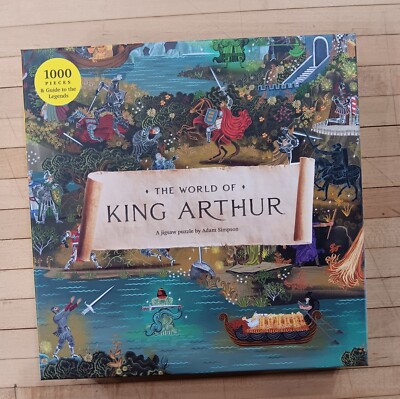 The World of King Arthur 1000pc Puzzle   Epic Legends & Cardboard Quests