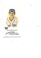 Justin Masterson 2008 Topps Allen & Ginter Mini Rookie Baseball Card #348