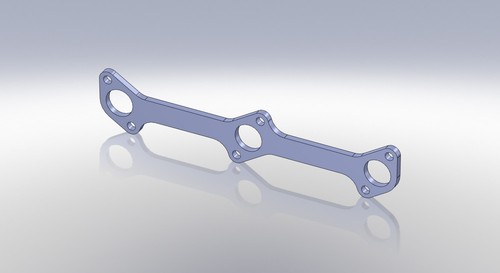 Ford Flathead 3/8" Header Flanges PAIR for 1.625" tubes Steel -Laser Cut