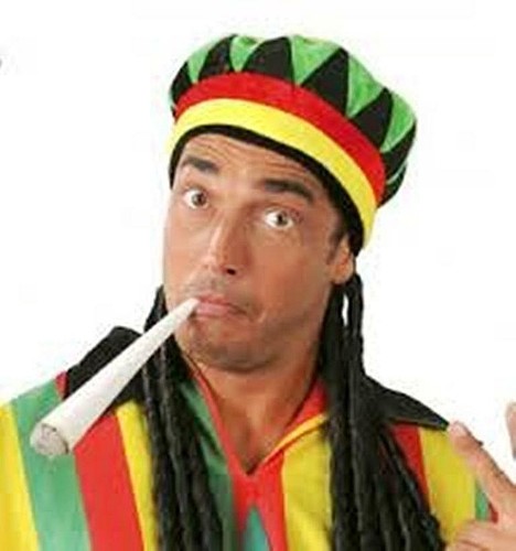 CARNEVALE HALLOWEEN CAPPELLO RASTA CON TRECCINE DREAD RASTA HAT WITH DREAD  | eBay