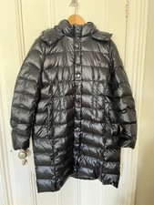 Donna Karan Fitted, Longer-length Quilted Jacket, Black, Xl