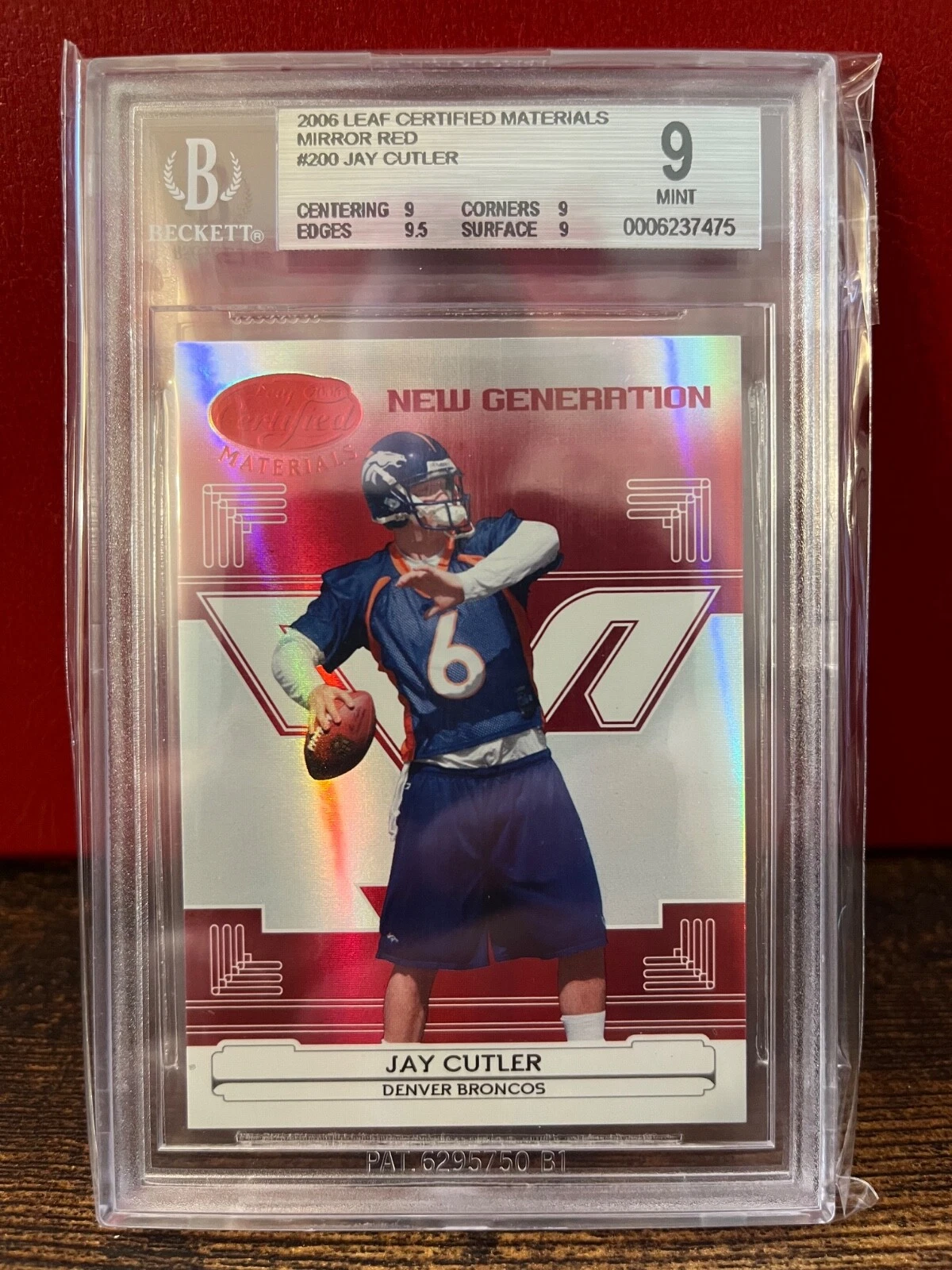 Jay Cutler Leaf Certified Materials #200 Materials-Mirror Red