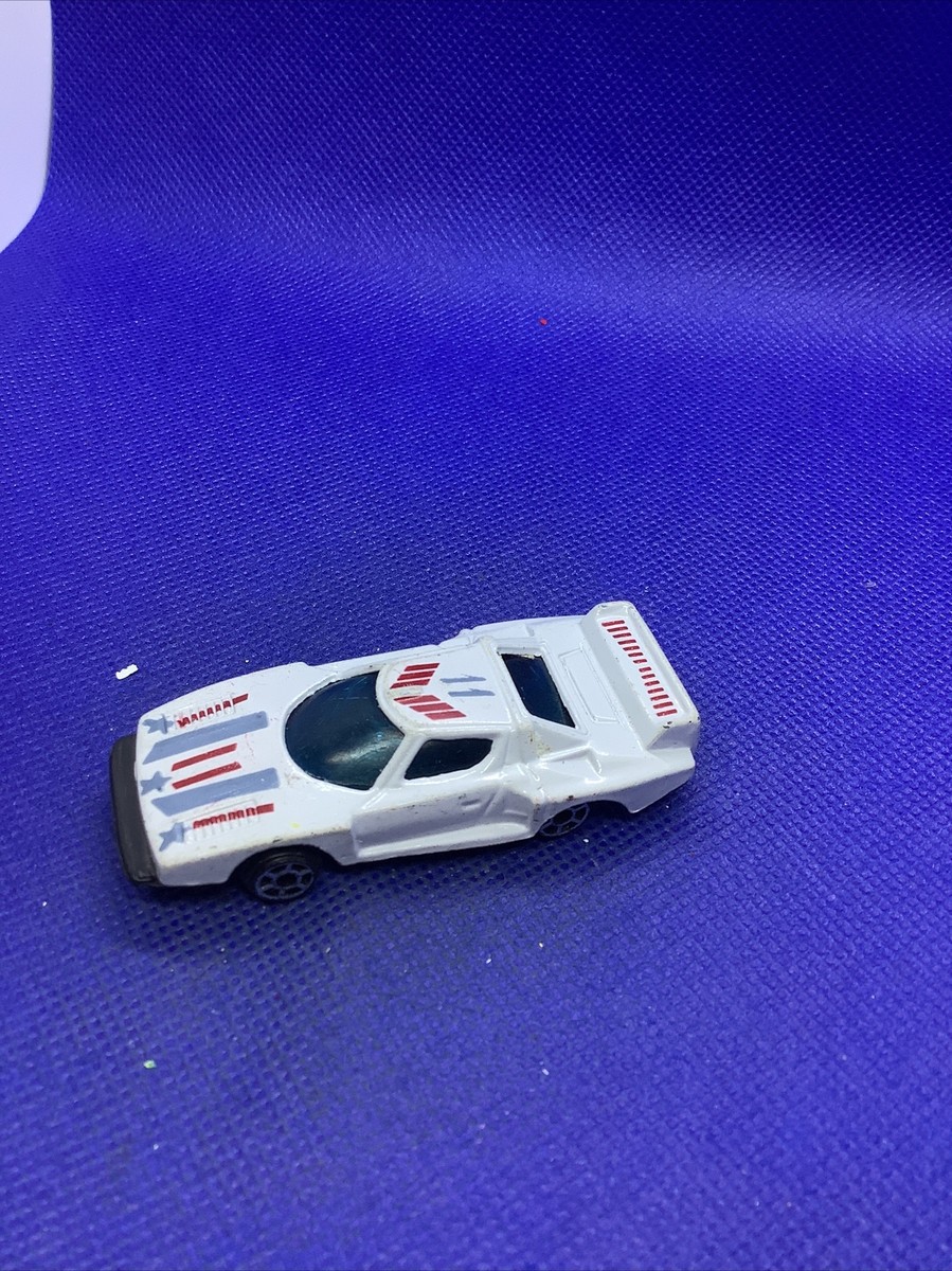 Vintage 927F White Red Blue Stars Stripes Toy Car Vehicle Made in
