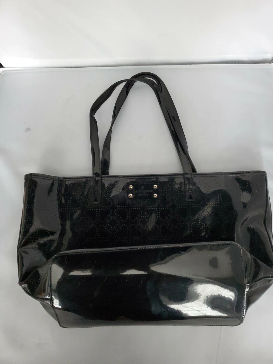 Kate Spade Black Vinyl Tote