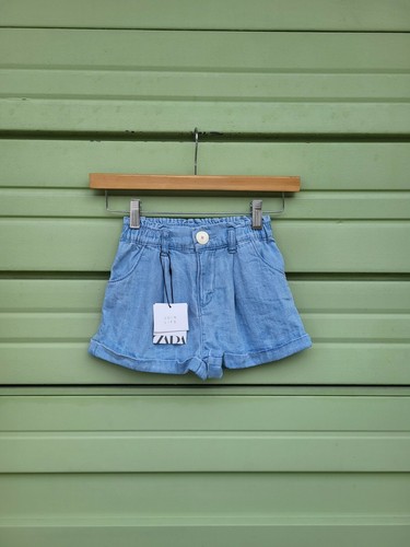 NUEVOS PANTALONES ZARA Niños Niña Azul Claro BERMUDA Mini Talla 6 Y 116 cm #4811 | eBay