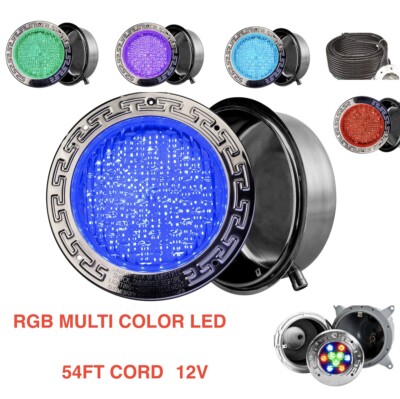  EPISTAR 50,000+hours SPA LED Swimming Pool Light 12V 50FT!! Cord MULTICOLOR RGB