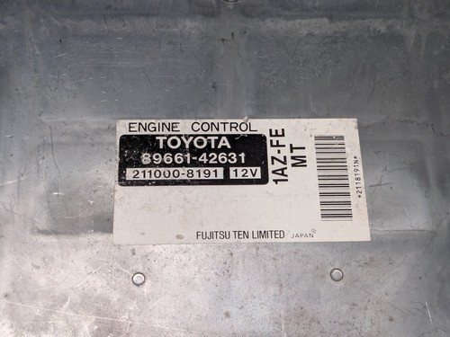 01-03 TOYOTA RAV4 1AZ-FE MT FWD 4X2 ECU ECM PCM ENGINE COMPUTER 89661-42631 - Picture 2 of 4