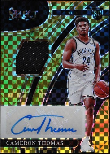 Immaculate Cameron Thomas RCスニーカーパッチサイン 2021-22 SELECT CAMERON THOMAS RPA RC ROOKIE PATCH AUTO /199 SILVER