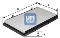 UFI Innenraumfilter Partikelfilter FüR Nissan Primastar Kasten X83 Renault