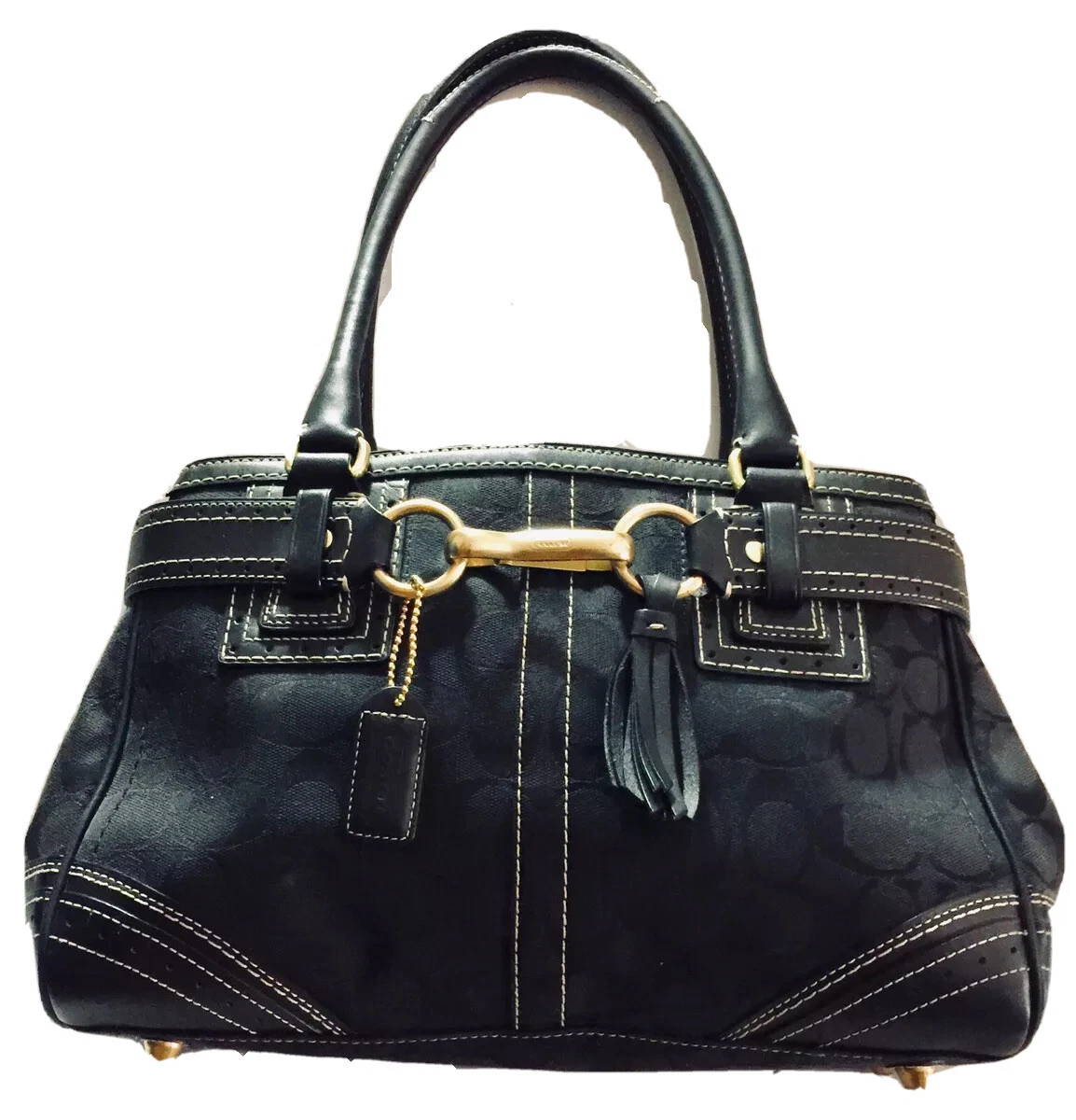 Coach hampton tote leather Clearance