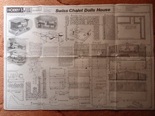 Hobby's plans of a Swiss Chalet Dolls House 39 x 71 cm rozmiar podstawy projekt nr 1590