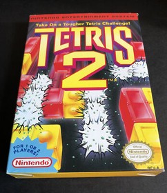 NES Tetris 2 (Nintendo Entertainment System, 1993) Excellent Condition Complete