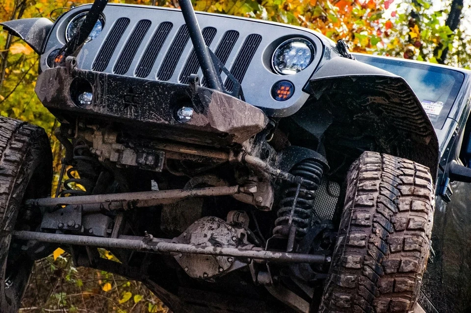 Señales de giro LED delanteras redondas Recon 264134BK para Jeep Wrangler JK 2007-2018 Foto 4 de 4