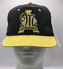 NWT Vintage Memphis Mississippi River Kings CHL Hockey Black Yellow Snapback Cap