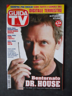 GUIDA TV 39 2009 DR HOUSE HUGH LAURIE  [G829]