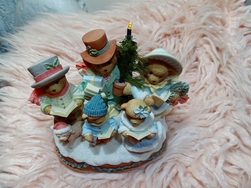 Cherished Teddies All Is Calm, All Is Bright Plays Song Silent Night Lights Up - Picture 16 of 21