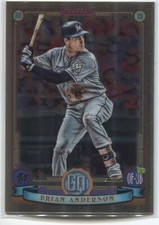 2019 Topps Gypsy Queen BRIAN ANDERSON Chrome Box Topper #256 - MIAMI MARLINS -