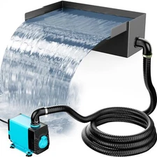 Pond Waterfall Box With Pump Kit 304 Stainless Steel Pond Waterfall Spillway Wit