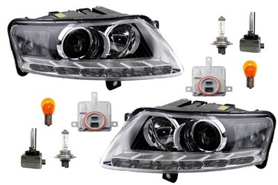 Scheinwerfer Osram Xenarc Night Breaker Laser passend für Audi A6 4F LED TFL Set