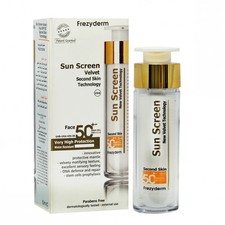 Frezyderm Sun Screen Velvet Face SPF50 High Protection Facial Sunscreen 50 ml